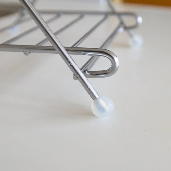 Silicone feet on ecoframe stainless compost holder non slip rubber caps protective kitchen countertop organizer