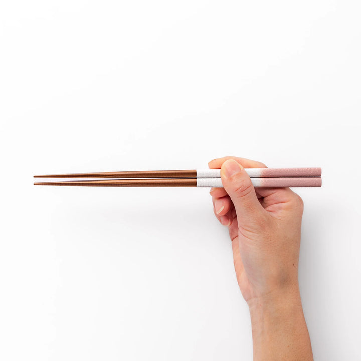 Floral-themed Japanese chopsticks gift set with pastel handles and clear rests featuring pressed sunflower and daisy.