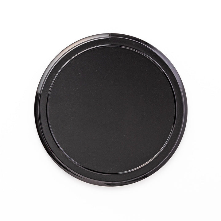 Flying Crane Japanese serving tray with black lacquer base and gold crane and cloud motif for elegant tea.