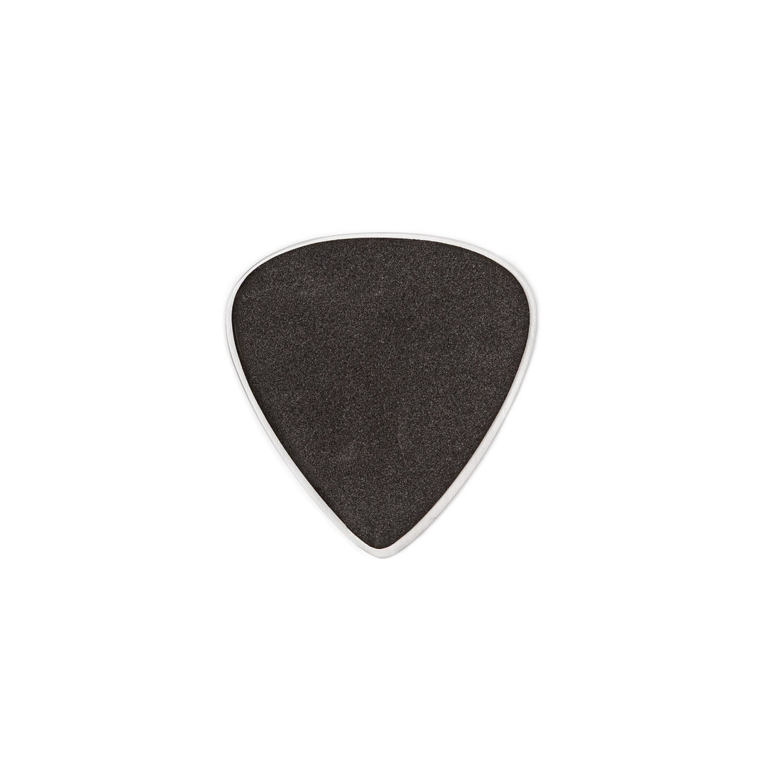 Unique guitar pick shaped stainless steel metal coaster engraved with thousand sounds text and stars