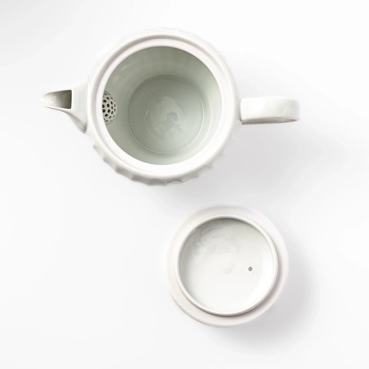 Handcrafted Petal White Tea Set