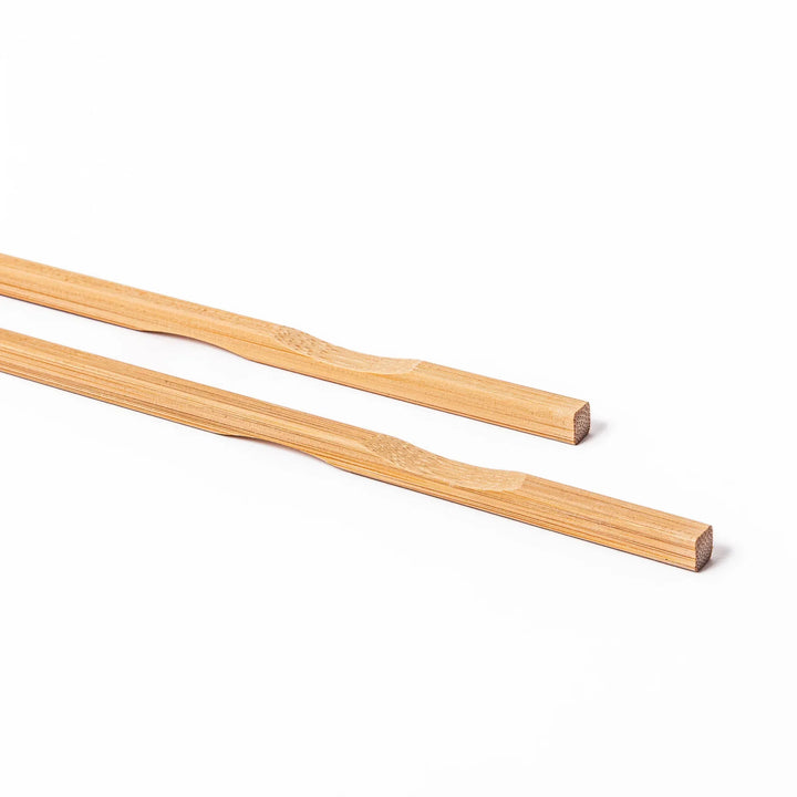 Japanese bamboo cooking chopsticks with natural finish and square handle, durable and lightweight for everyday kitchen use