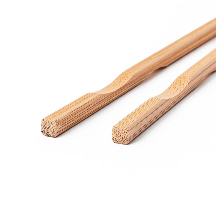 Japanese bamboo cooking chopsticks with natural finish and square handle, durable and lightweight for everyday kitchen use