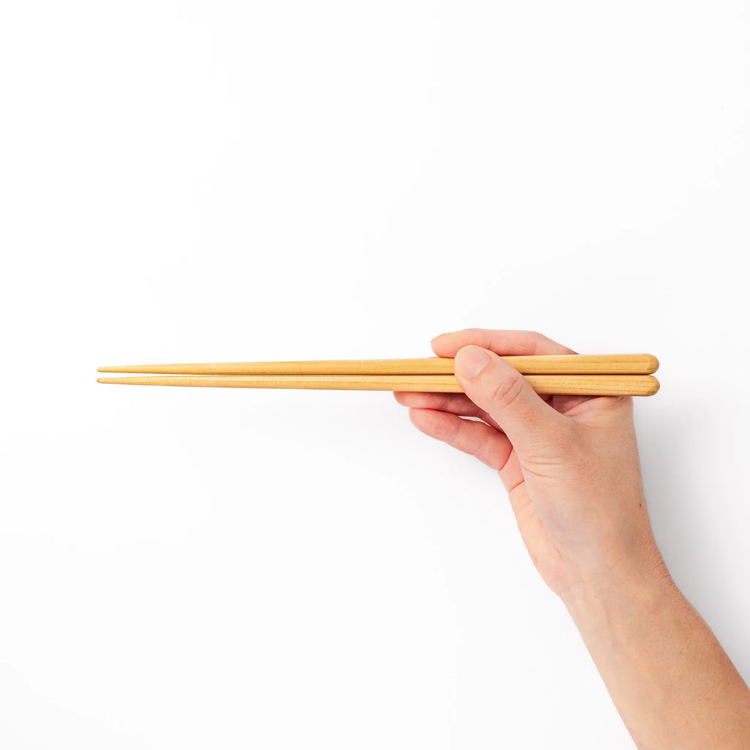 Japanese Hinoki wood chopsticks with smooth natural finish, lightweight and durable design for everyday dining use.