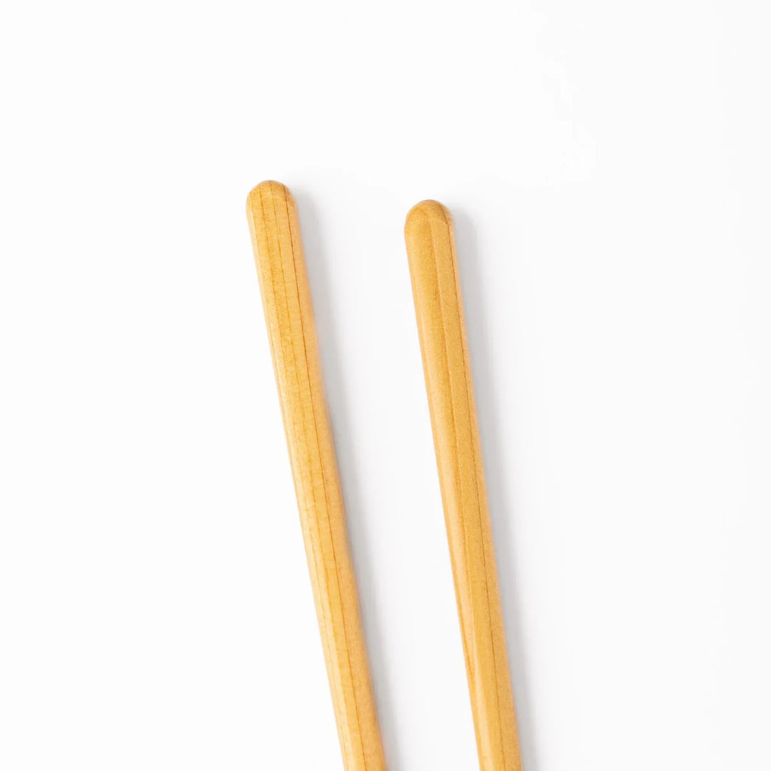 Japanese Hinoki wood chopsticks with smooth natural finish, lightweight and durable design for everyday dining use.