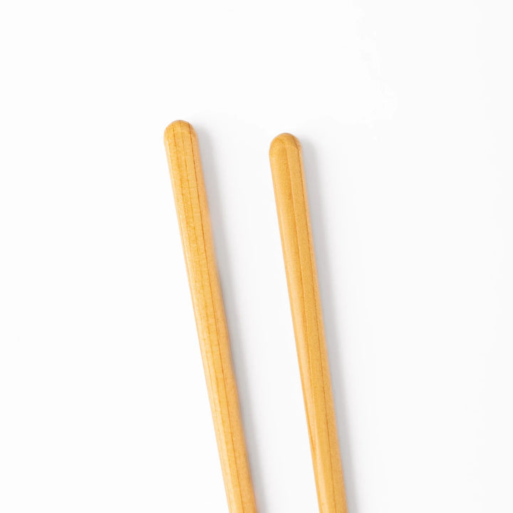 Japanese Hinoki wood chopsticks with smooth natural finish, lightweight and durable design for everyday dining use.