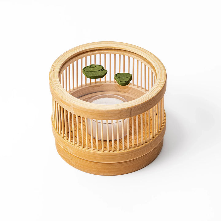 Japanese matcha pressed incense in teapot and teacup shapes, green scented incense pieces for relaxation and home fragrance