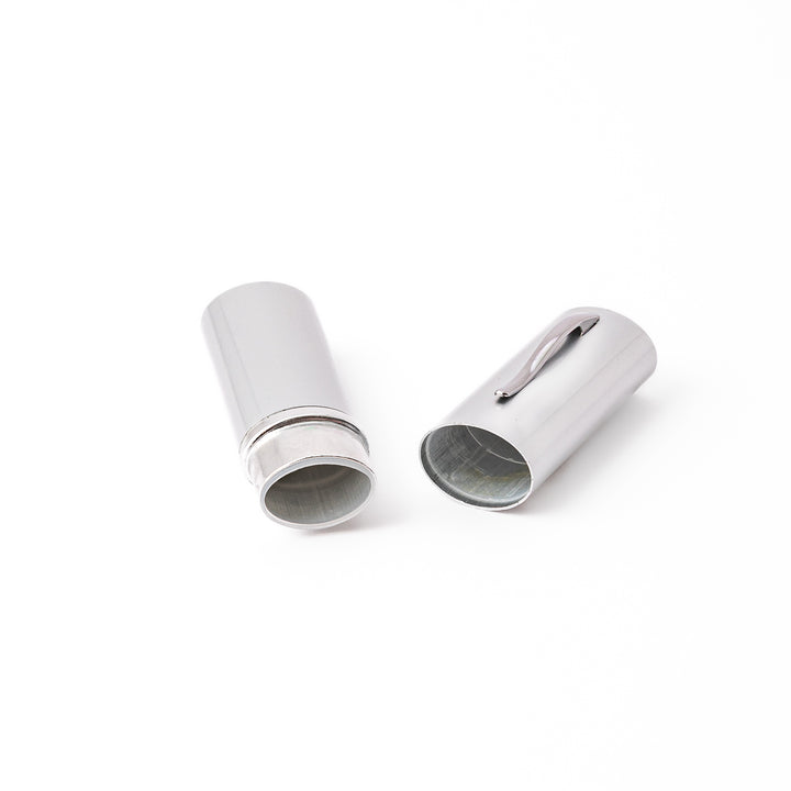 Sleek silver aluminum Japanese travel chopsticks case designed to look like a premium pen for stylish storage