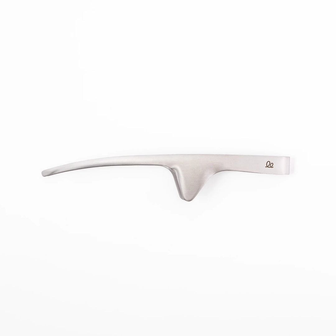 Japanese stainless steel precision tongs with long narrow tips for delicate food handling and plating