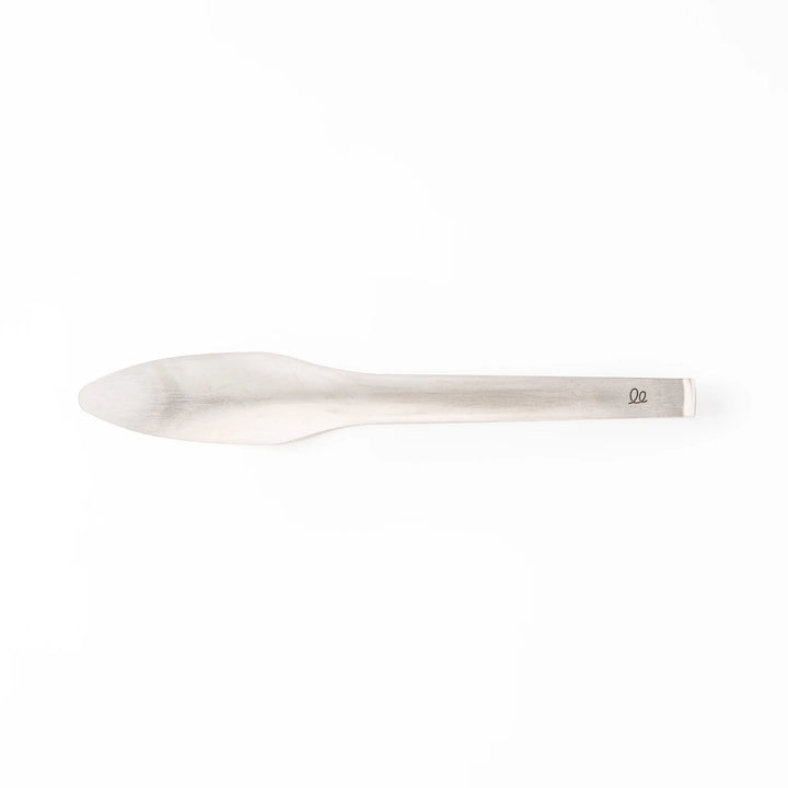 Japanese stainless steel toast and pastry serving tongs with brushed finish and ergonomic curved design for precise grip