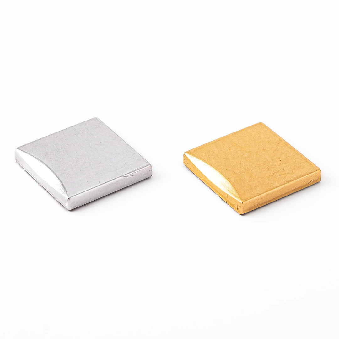 Gold and silver square chopstick rests