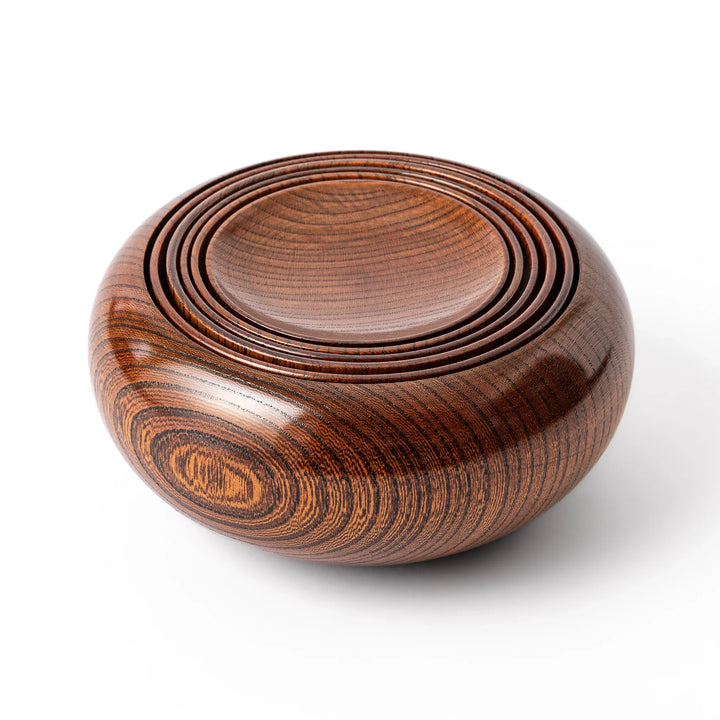 traditional japanese zelkova wood oryoki bowls lacquerware tableware set for zen buddhist monks mindful eating ritual