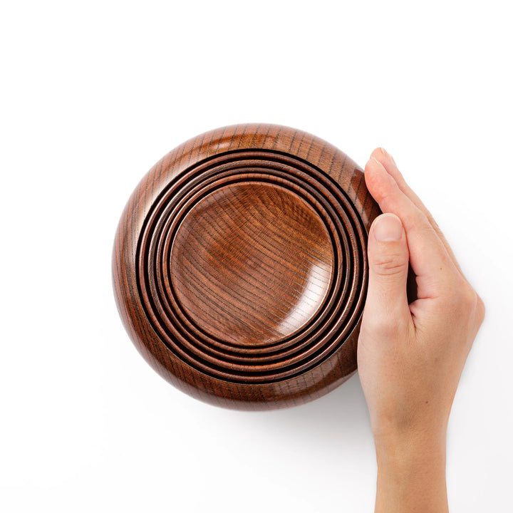 traditional japanese zelkova wood oryoki bowls lacquerware tableware set for zen buddhist monks mindful eating ritual