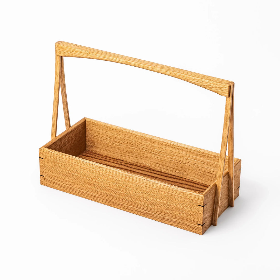 Japanese Okamochi Wooden Storage Caddy with Removable Serving Trays