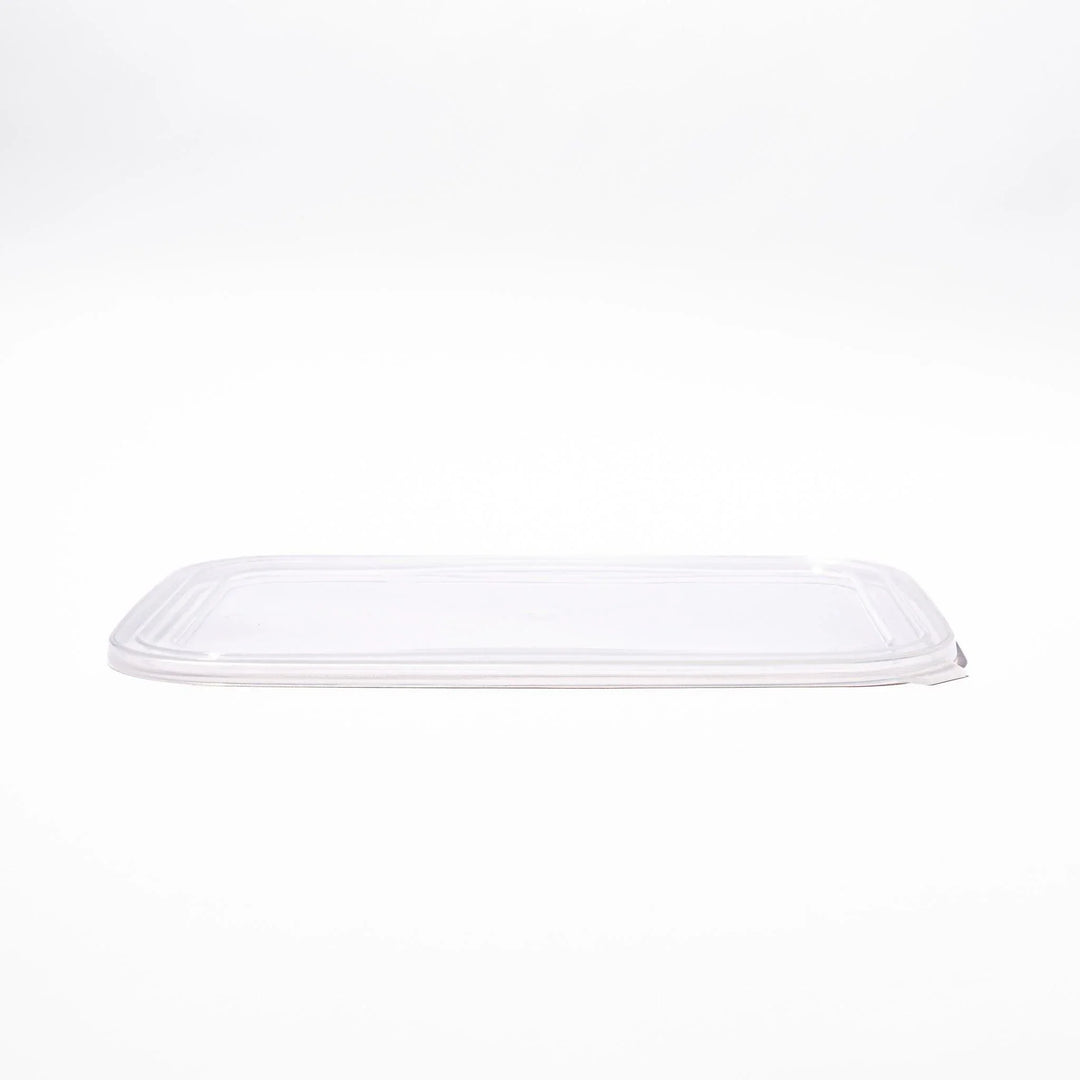 Transparent lids for stainless prep trays with snug fit and durable seal, ideal for efficient food storage.