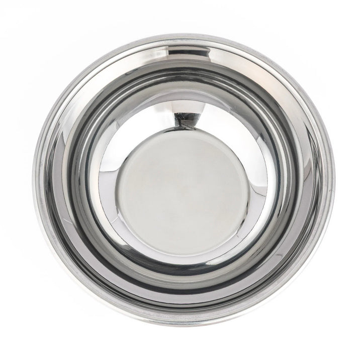 Japanese stainless steel mixing bowl and mesh strainer set, featuring an extra large colander for kitchen prep