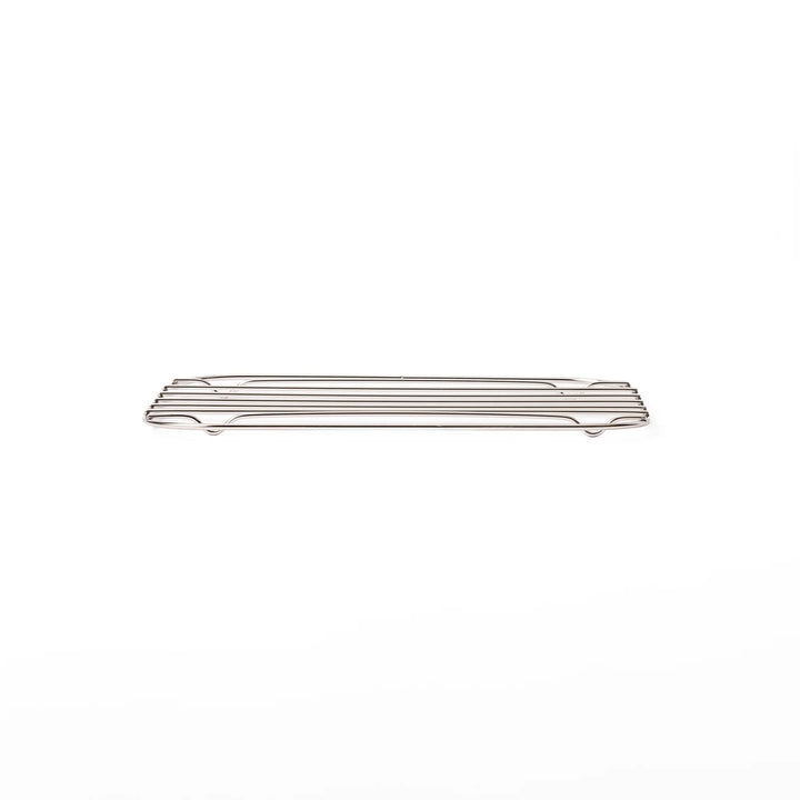 Small Japanese stainless steel prep tray wire rack, a durable cooling grate perfect for tempura and oil draining