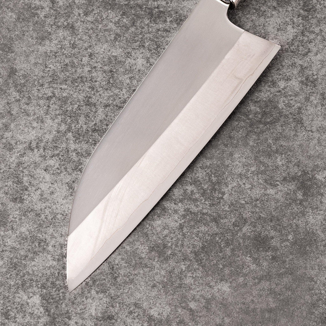 Funayuki all-purpose knife with durable stainless steel blade and walnut wood handle for versatile kitchen prep.