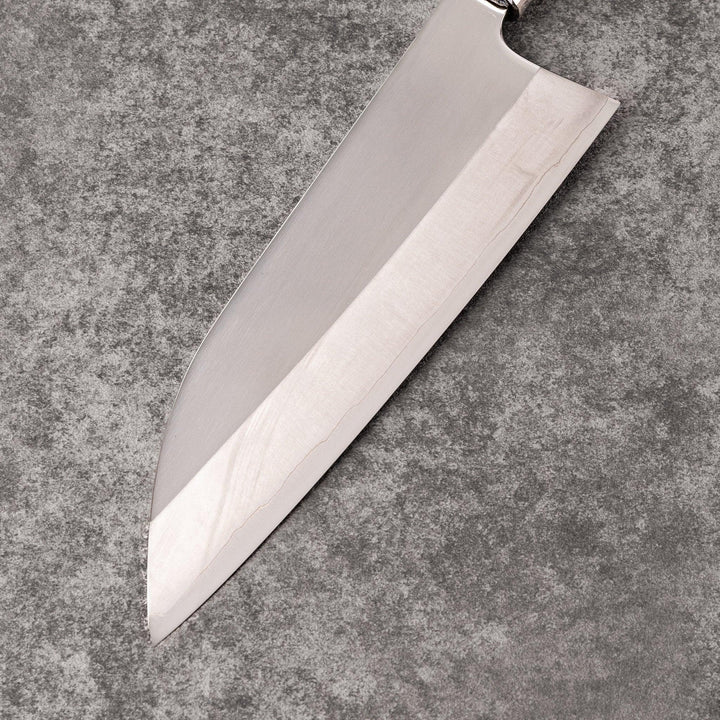 Funayuki all-purpose knife with durable stainless steel blade and walnut wood handle for versatile kitchen prep.