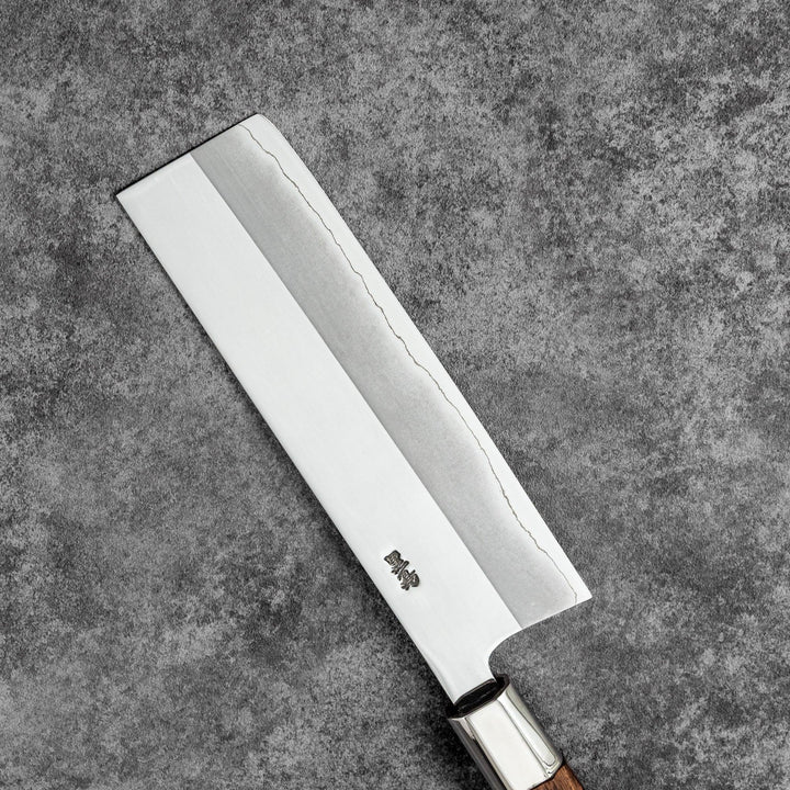 Traditional tosa ginsan nakiri vegetable knife sharp stainless steel japanese cleaver with wood handle kitchenware