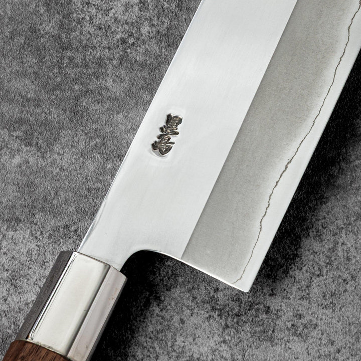 Traditional tosa ginsan nakiri vegetable knife sharp stainless steel japanese cleaver with wood handle kitchenware