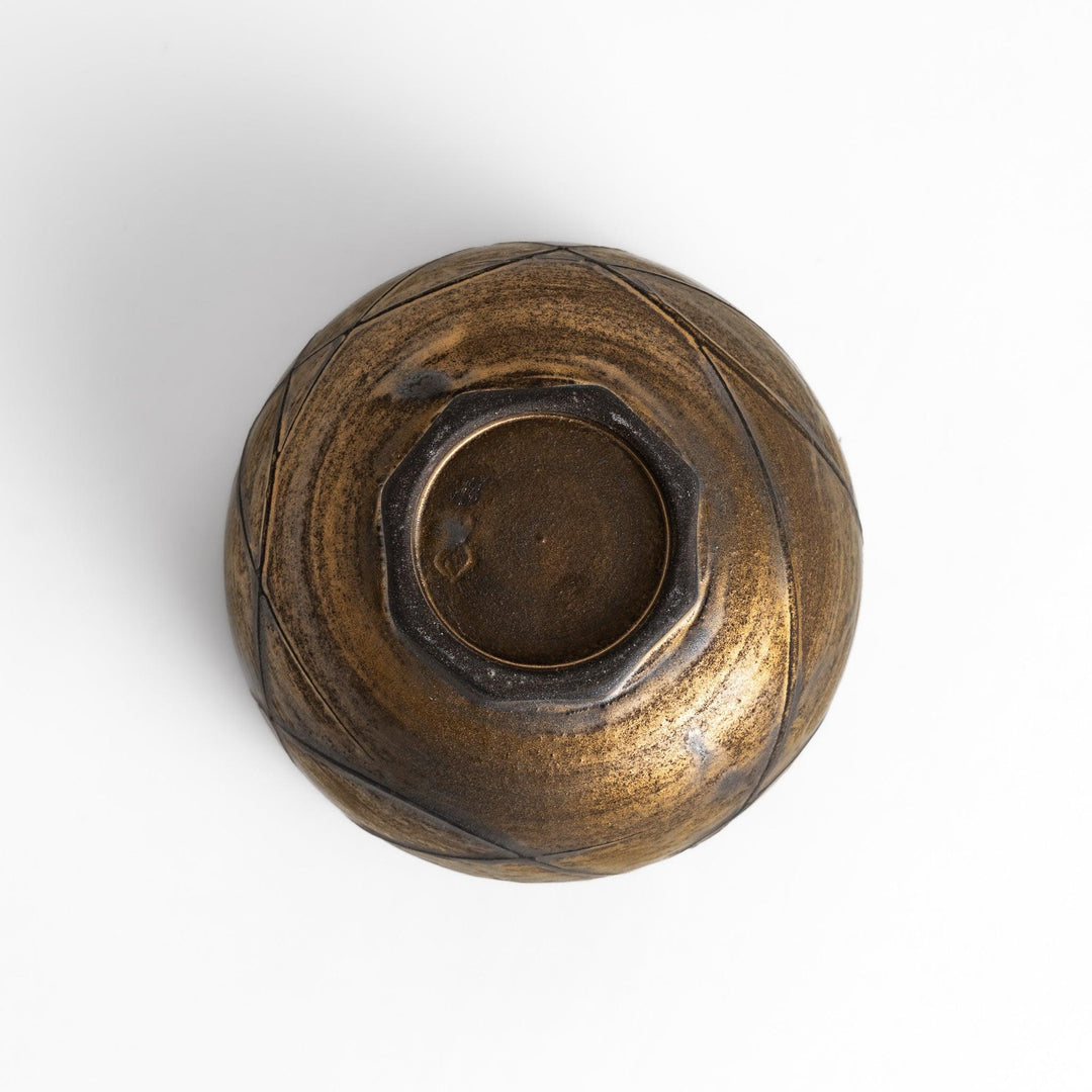 Black Ember Matcha Bowl with a rustic, textured design in dark tones, perfect for a modern and elegant matcha tea experience.