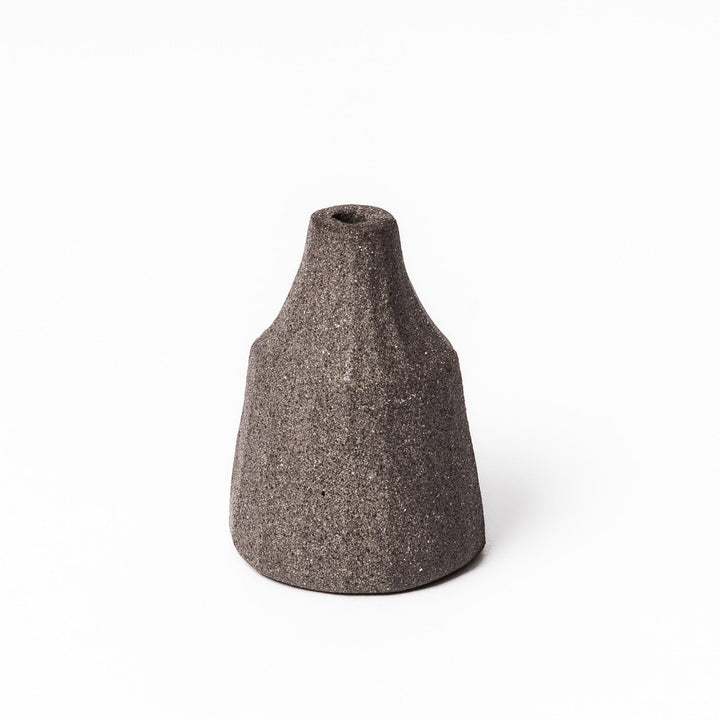 Black Minimalist Ceramic Bud Vase Set
