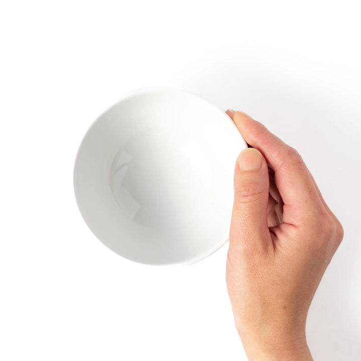 Kids’ rice bowl with pink Brachiosaurus design and blue accents, making meals fun for little diners.