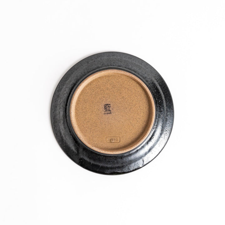 Color Harmony dessert plate featuring glossy multicolor design in blue red green yellow white and black for vibrant dining.