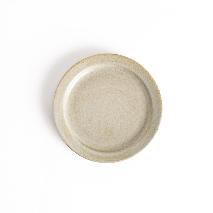 Color Harmony dessert plate featuring glossy multicolor design in blue red green yellow white and black for vibrant dining.