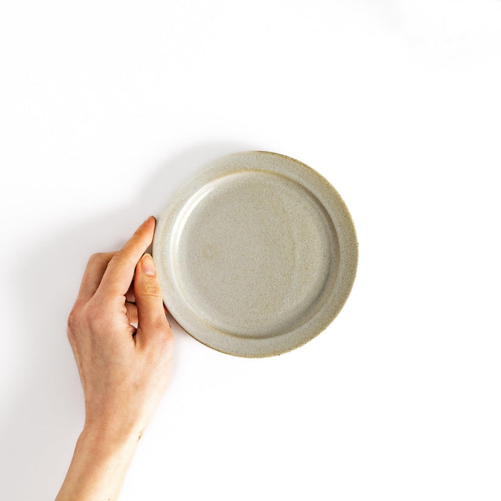 Color Harmony dessert plate featuring glossy multicolor design in blue red green yellow white and black for vibrant dining.