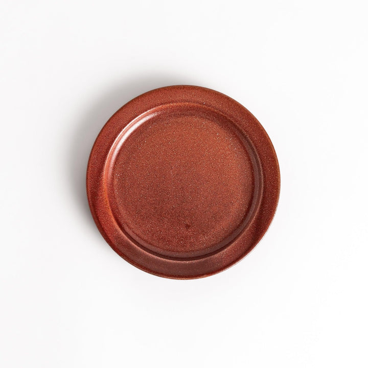 Color Harmony dessert plate featuring glossy multicolor design in blue red green yellow white and black for vibrant dining.