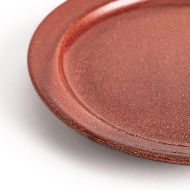 Color Harmony dessert plate featuring glossy multicolor design in blue red green yellow white and black for vibrant dining.