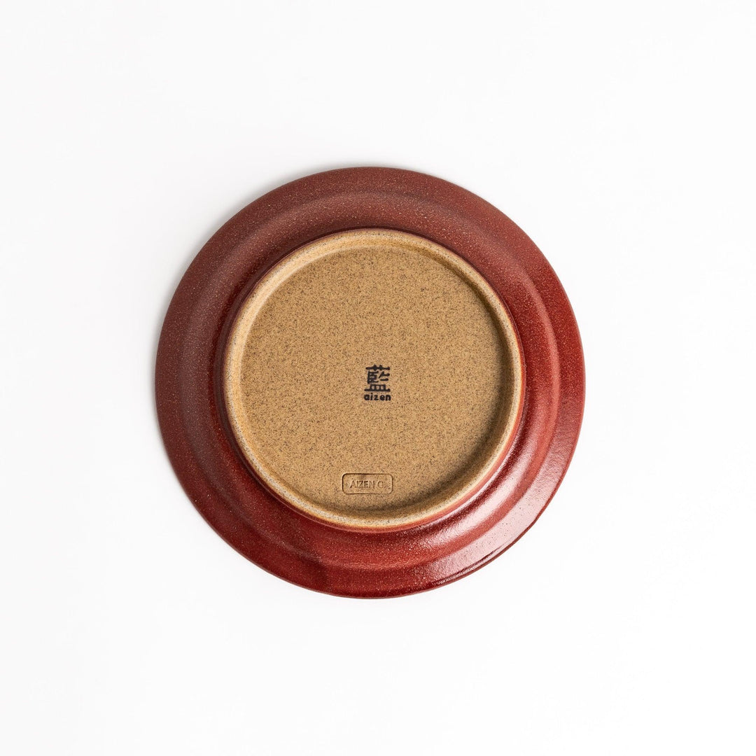 Color Harmony dessert plate featuring glossy multicolor design in blue red green yellow white and black for vibrant dining.