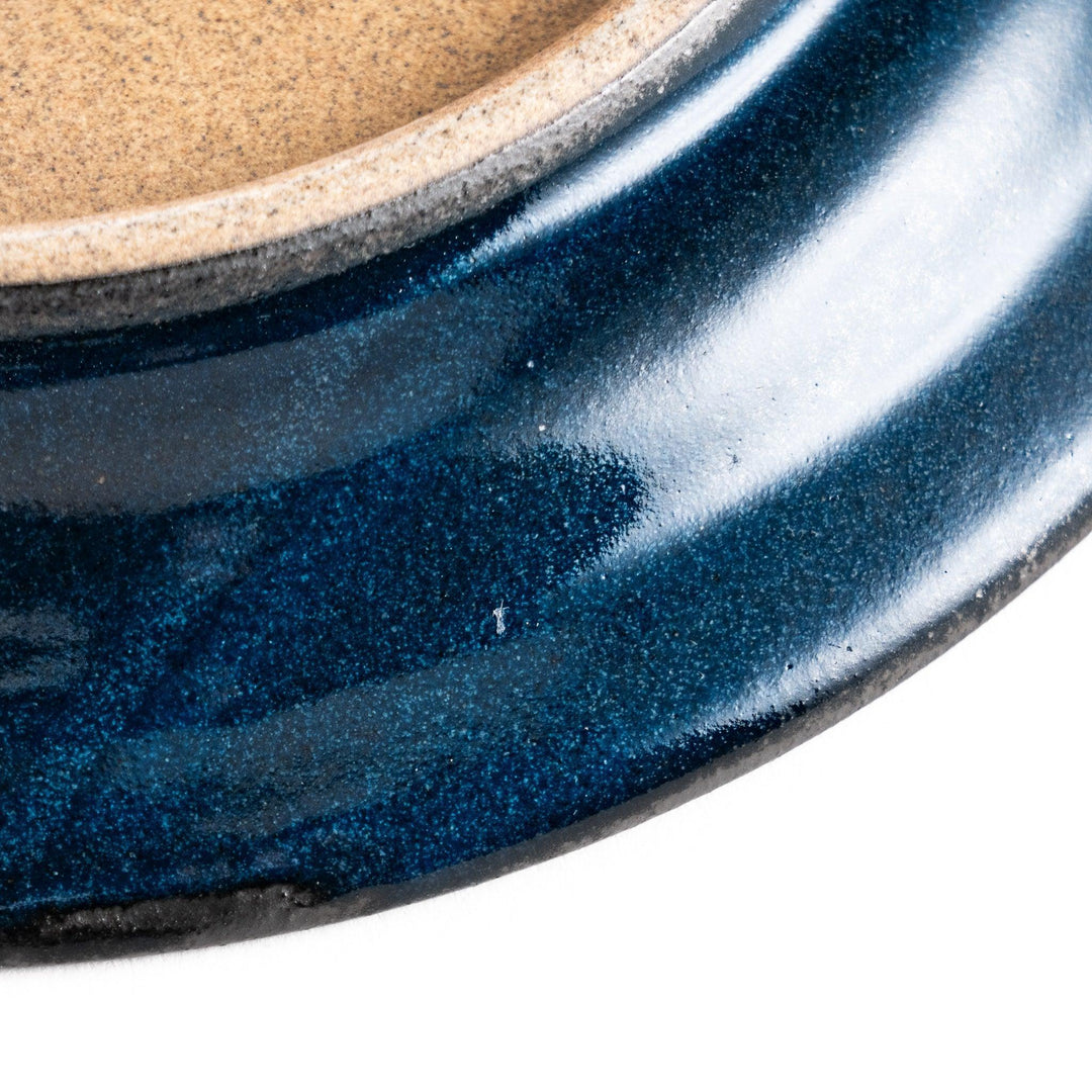 Color Harmony dessert plate featuring glossy multicolor design in blue red green yellow white and black for vibrant dining.