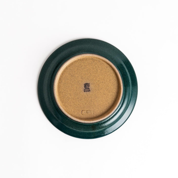 Color Harmony dessert plate featuring glossy multicolor design in blue red green yellow white and black for vibrant dining.