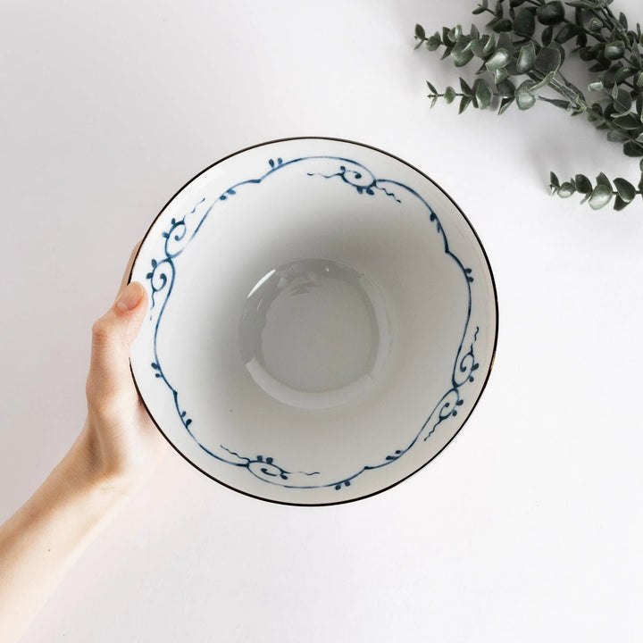 Close-up view of the Edo Dinosaur Donburi bowl highlighting the colorful patterns and the unique dinosaur illustration.