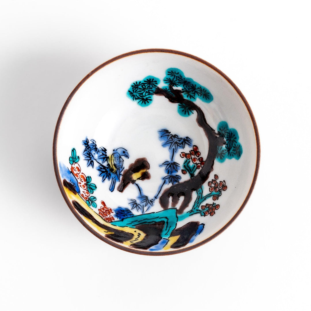 Elegant ceramic mug with vibrant floral gold and pastel design adding sophistication to daily use.