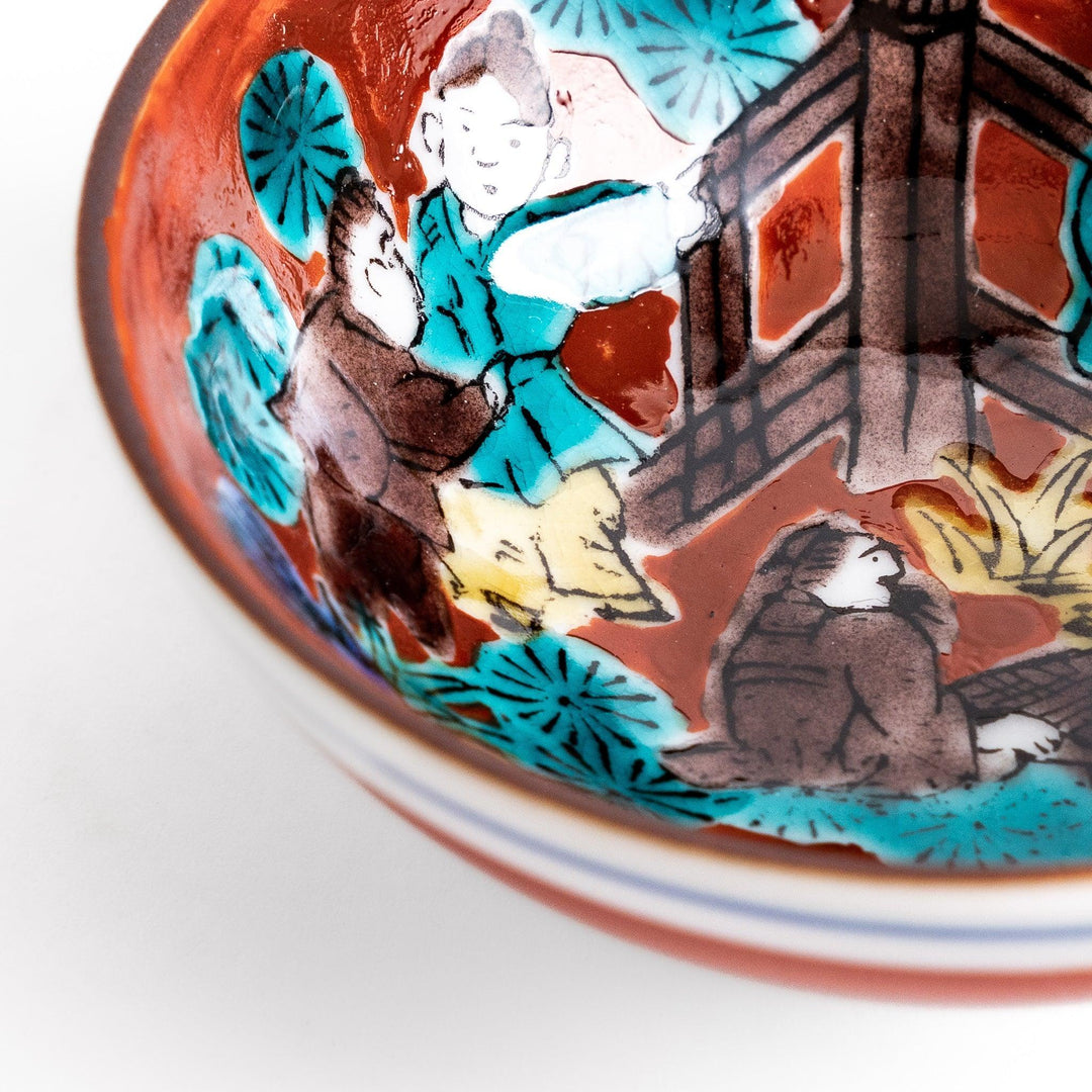 Elegant ceramic mug with vibrant floral gold and pastel design adding sophistication to daily use.