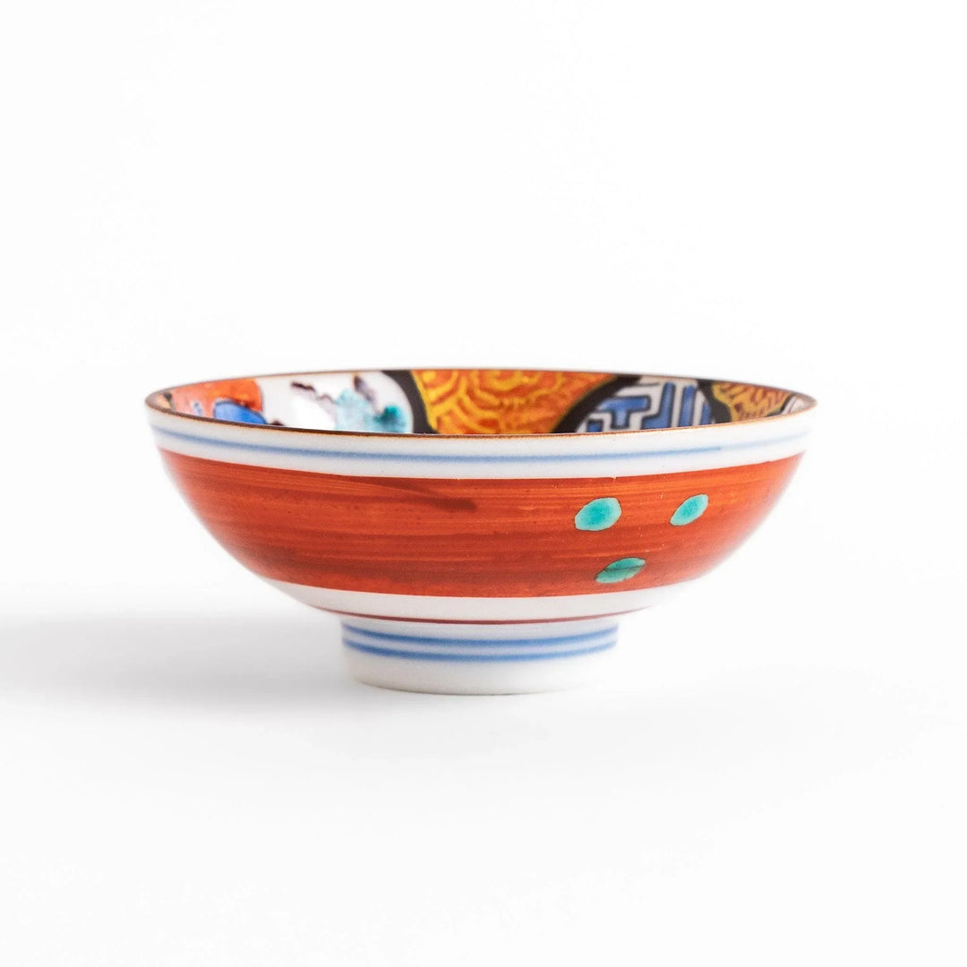 Elegant ceramic mug with vibrant floral gold and pastel design adding sophistication to daily use.