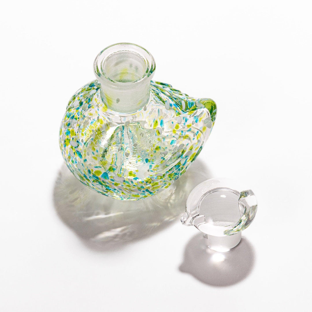 Ethereal Songbird soy sauce dispenser with a colorful speckled design, perfect for adding a whimsical touch to the table.