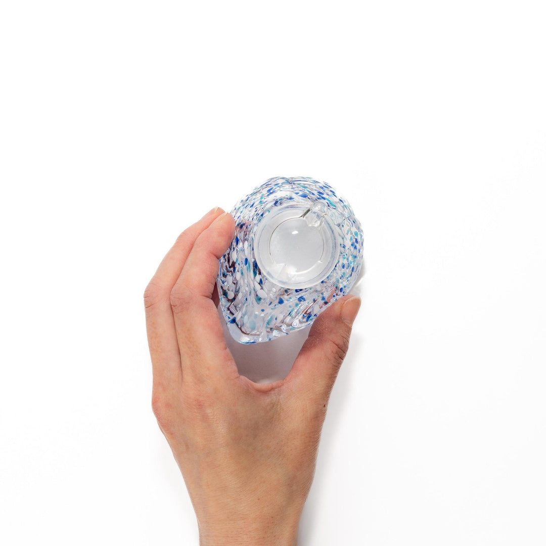 Ethereal Songbird soy sauce dispenser with a colorful speckled design, perfect for adding a whimsical touch to the table.