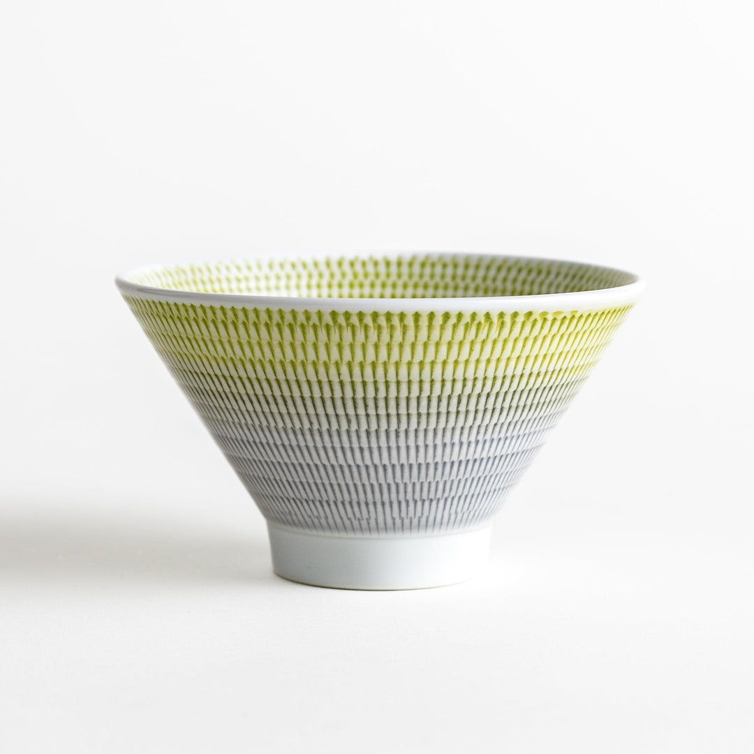 Colorful rice bowls with a gradient texture in various shades including green, blue, red, and brown.