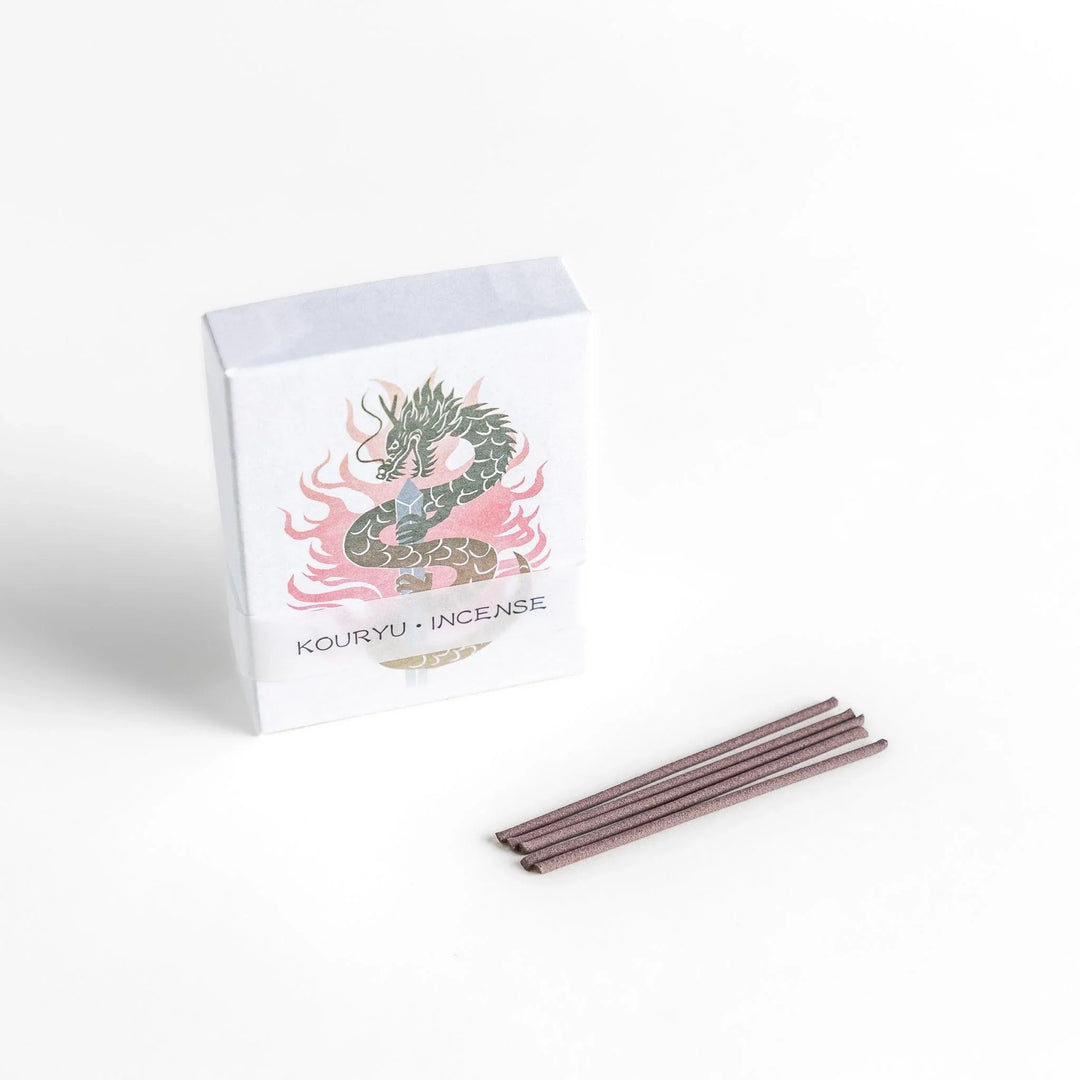 Dragon-themed incense in a fiery dragon box, offering a bold and aromatic fragrance experience.
