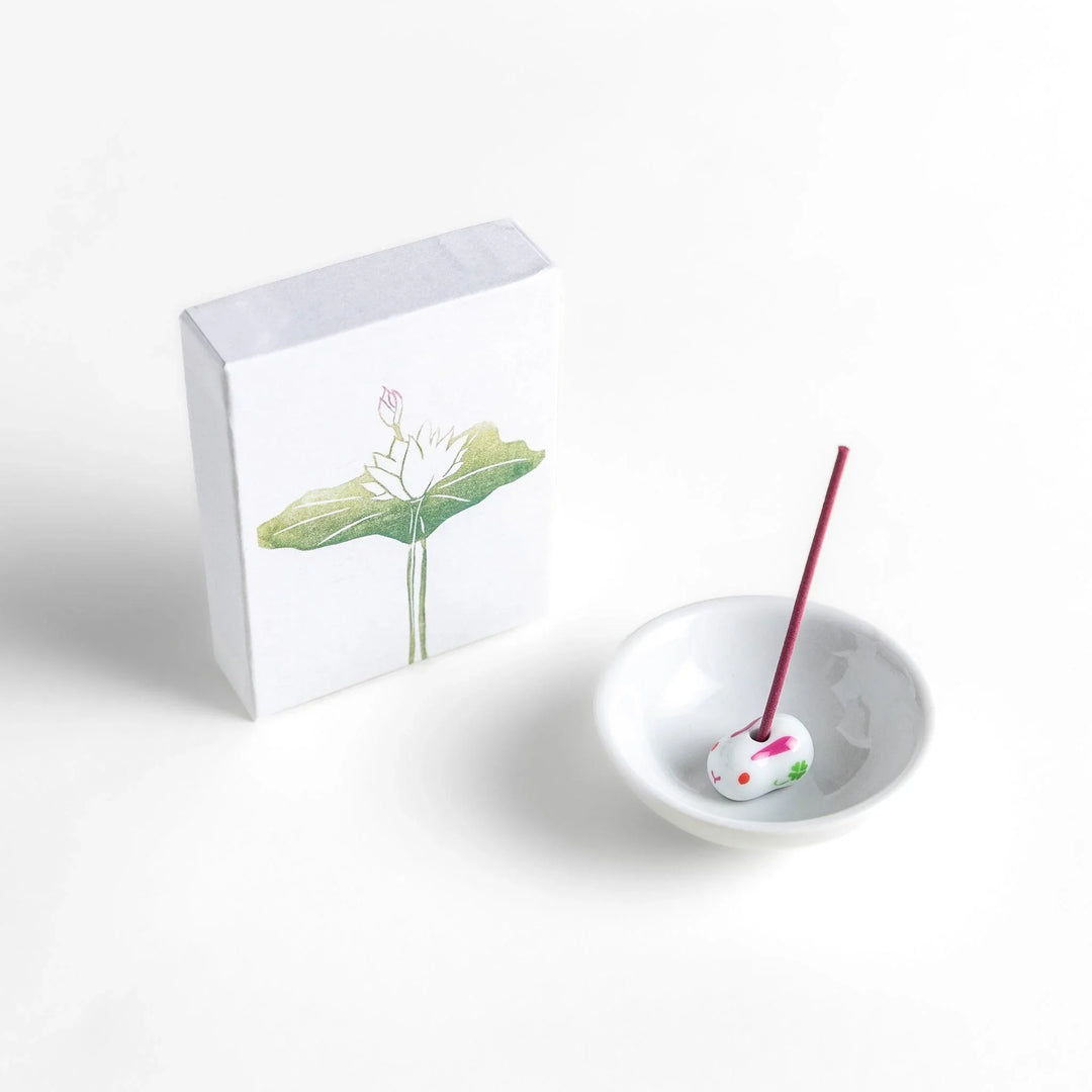 Pink incense sticks in lotus motif box offering a gentle floral fragrance creating a calm and serene mood.
