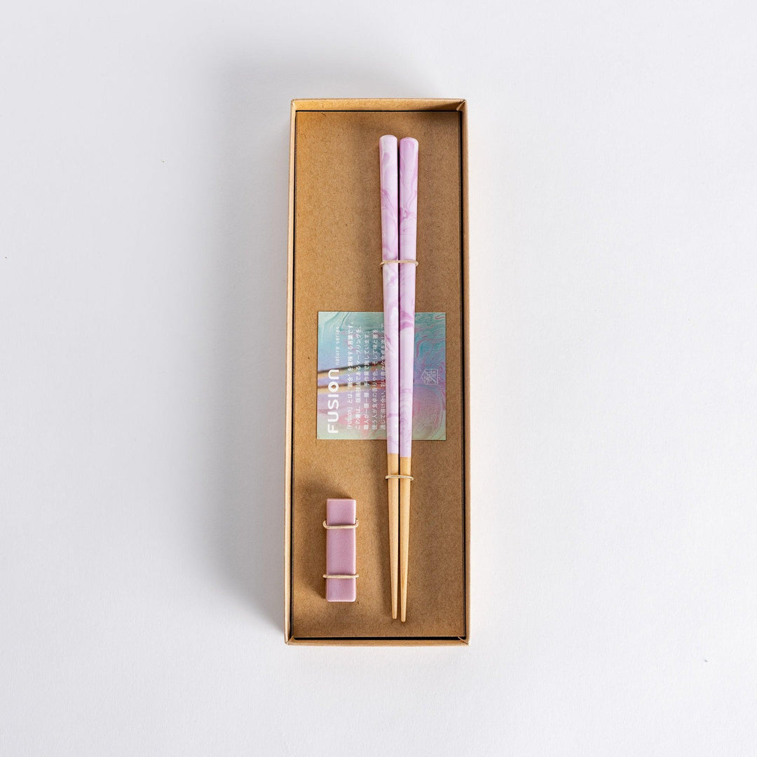 Marble Dream chopsticks featuring a sleek glossy finish and smooth tapered design perfect for elegant everyday dining.