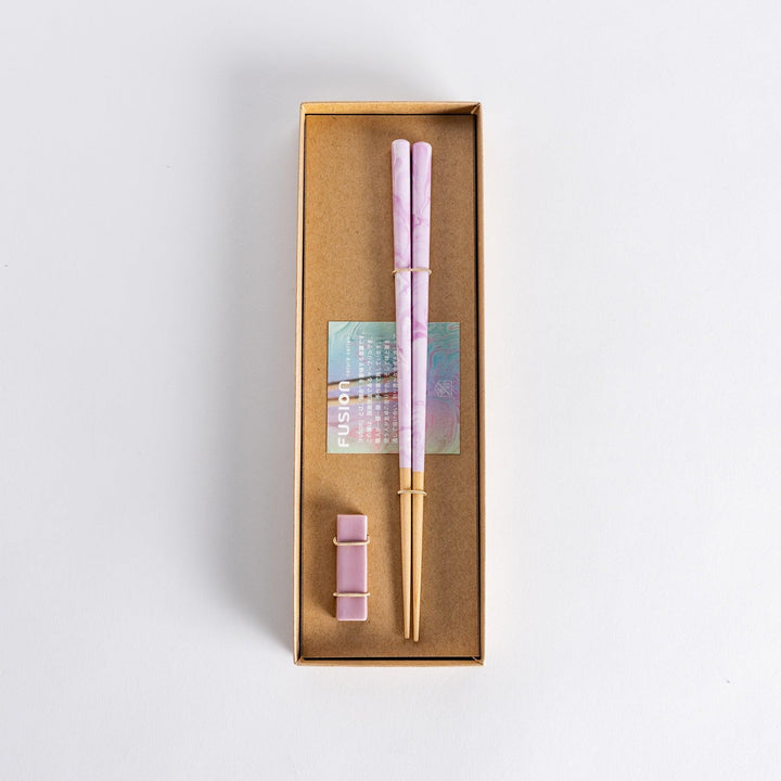 Marble Dream chopsticks featuring a sleek glossy finish and smooth tapered design perfect for elegant everyday dining.