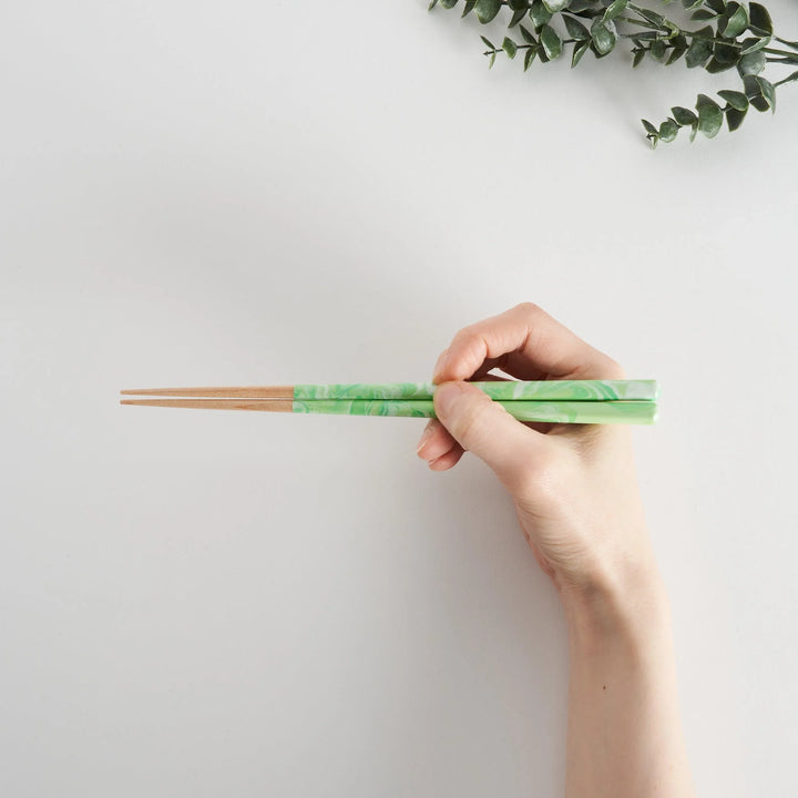 Marble Dream chopsticks featuring a sleek glossy finish and smooth tapered design perfect for elegant everyday dining.