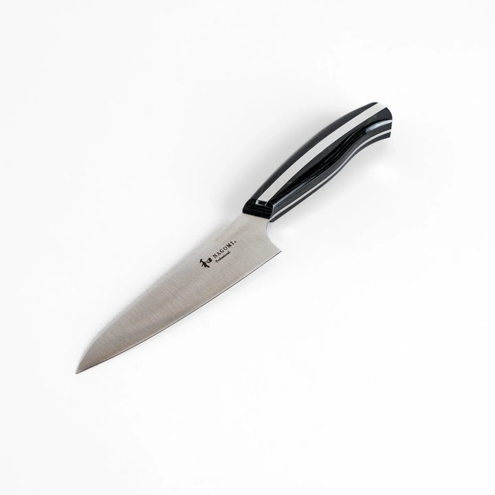Nagomi Professional utility knife with sleek sharp blade and modern striped handle for precise comfortable kitchen work.