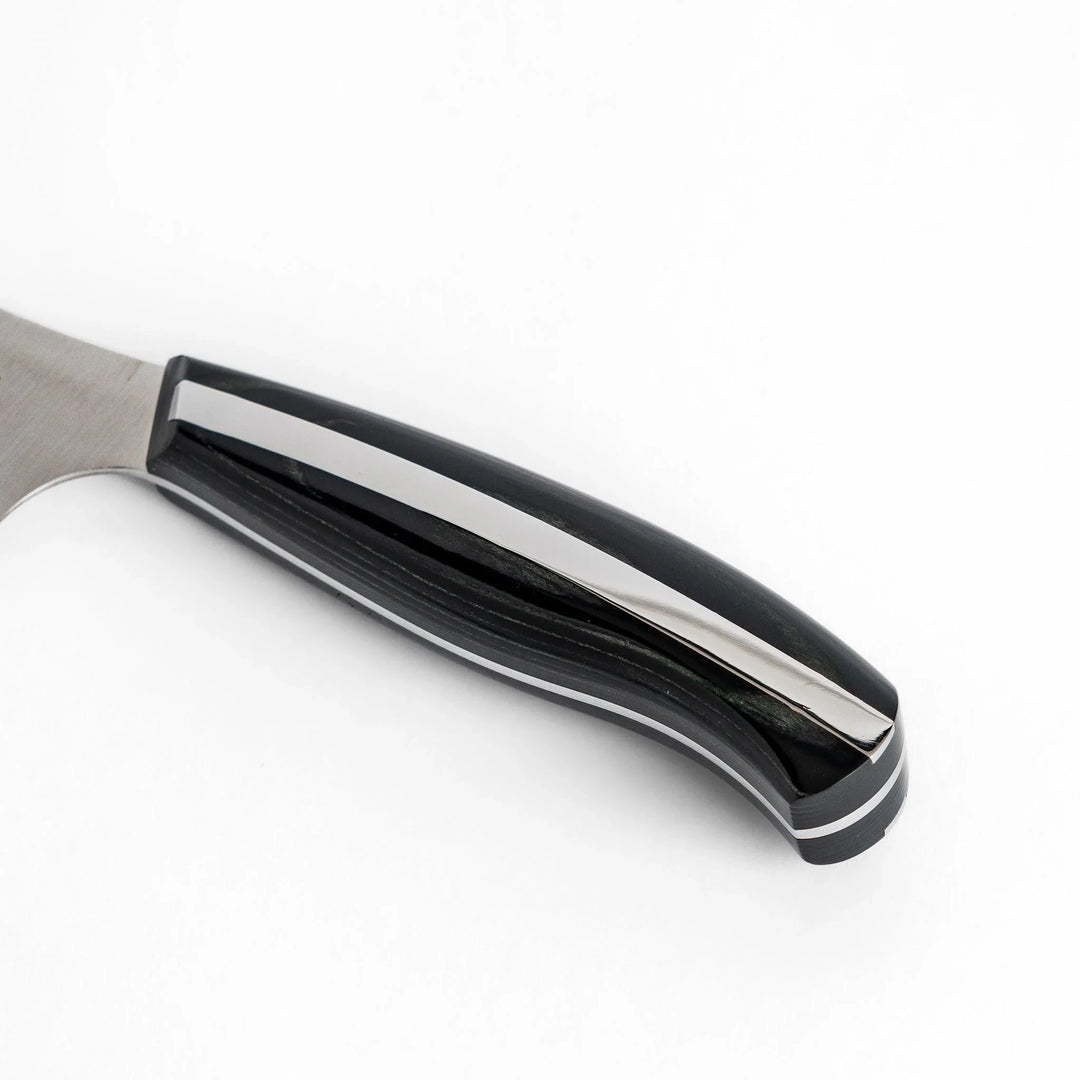 Nagomi Professional utility knife with sleek sharp blade and modern striped handle for precise comfortable kitchen work.